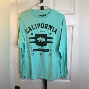 Tony Hawk Aqua Blue Graphic Tee, size Medium